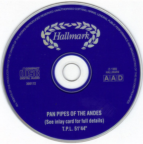 Various : Pan Pipes Of The Andes (CD, Album)