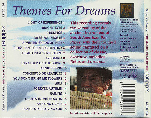 Pierre Belmonde : Themes For Dreams… The Magic Sound Of The Panpipes (CD, Album, RE)