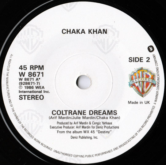 Chaka Khan : Love Of A Lifetime (7", Single, Pap)