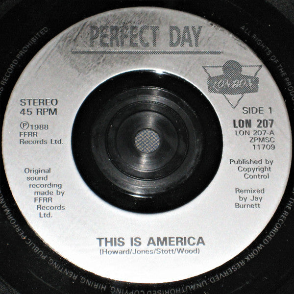 Perfect Day : This Is America (7", Single)