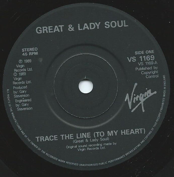 Great & Lady Soul : Trace The Line (To My Heart) (7", Single)