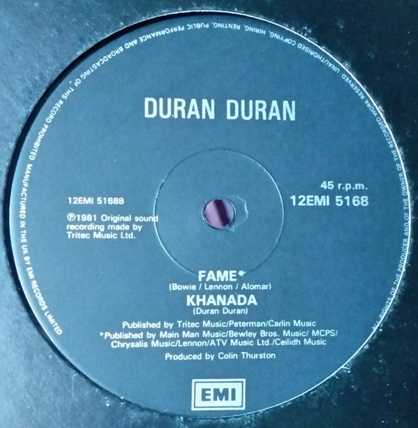 Duran Duran : Careless Memories (12", Single, Bla)