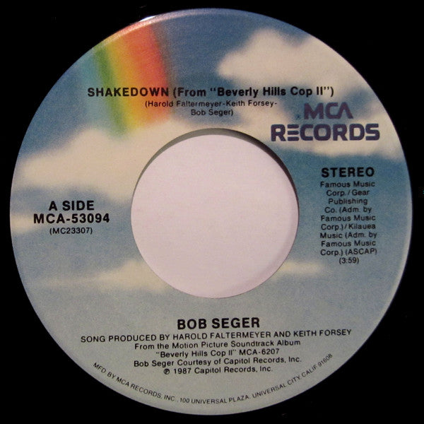 Bob Seger : Shakedown (7", Single, Spe)