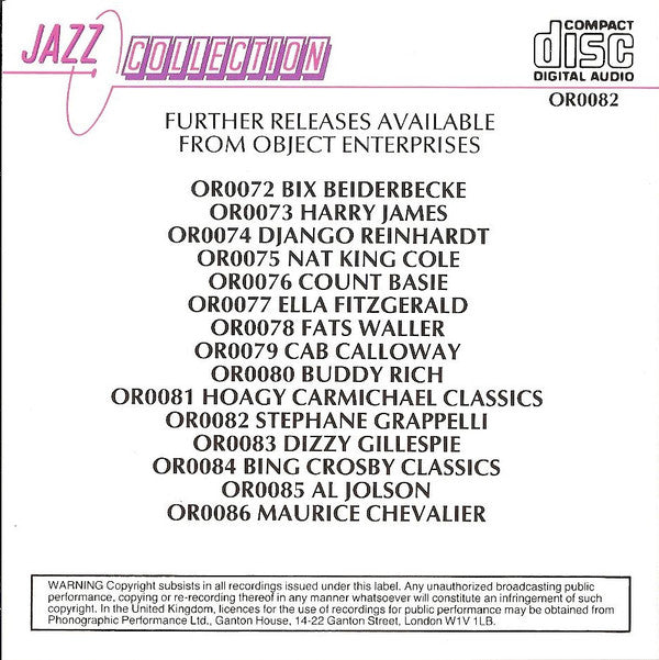 Stéphane Grappelli : Stephane Grappelli (CD, Comp)