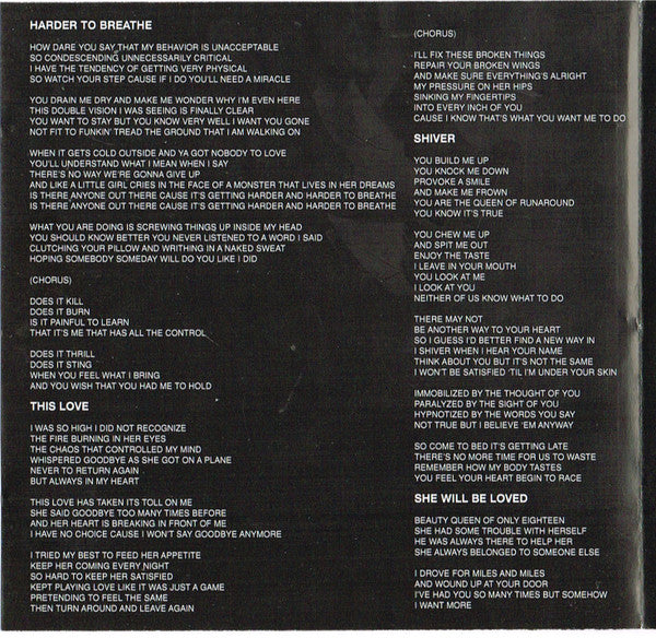 Maroon 5 : Songs About Jane (CD, Album, Enh, Del)