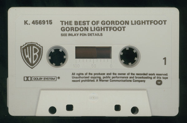 Gordon Lightfoot : The Best Of Gordon Lightfoot (Cass, Comp)