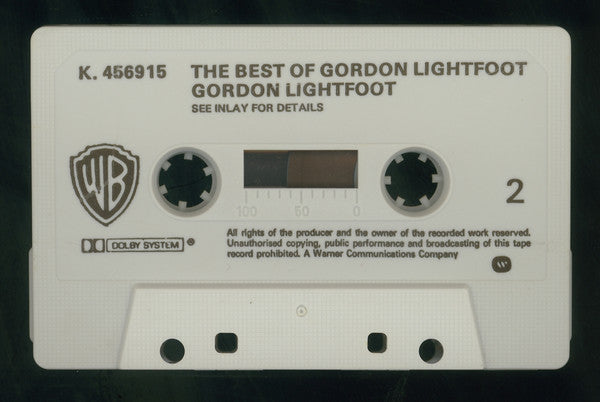 Gordon Lightfoot : The Best Of Gordon Lightfoot (Cass, Comp)