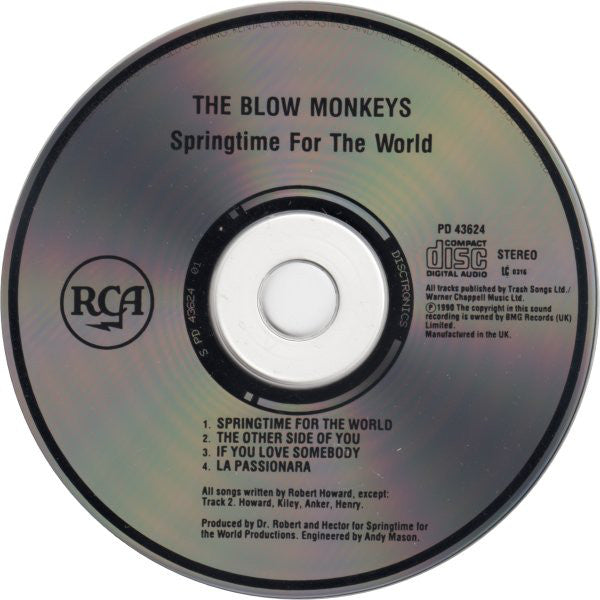 The Blow Monkeys : Springtime For The World (CD, Single)