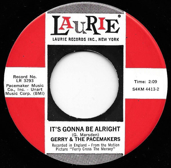Gerry & The Pacemakers : It's Gonna Be All Right (7", Single, Roc)