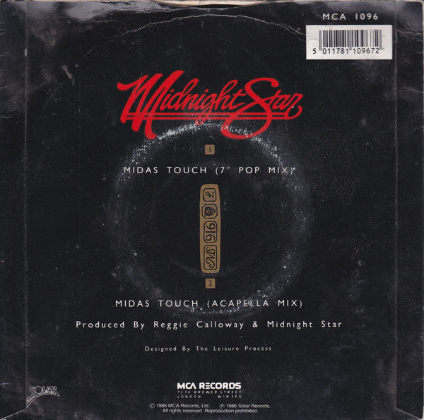 Midnight Star : Midas Touch (7", Single, Sil)