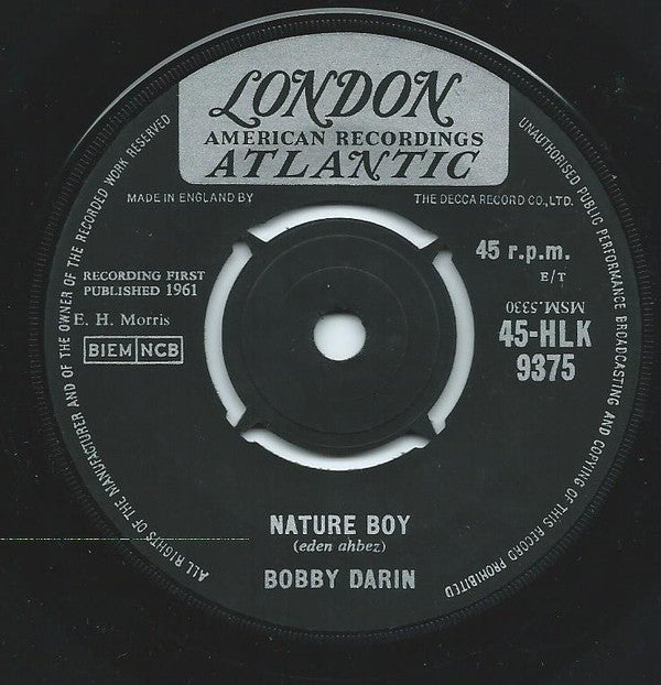 Bobby Darin : Nature Boy (7", Single)