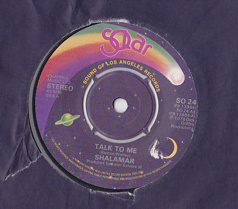 Shalamar : Talk To Me (7", Single)