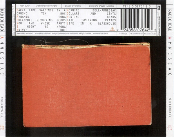 Radiohead : Amnesiac (CD, Album)