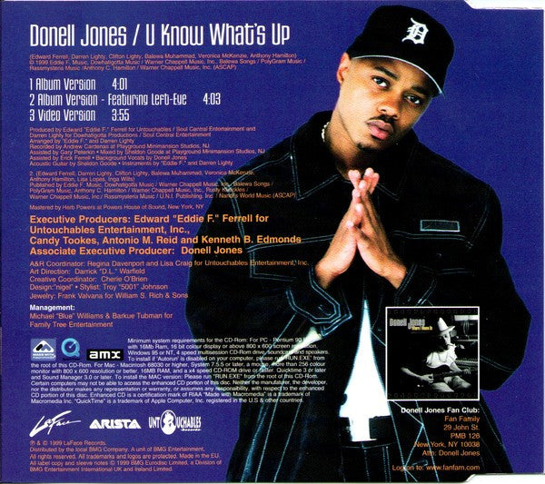 Donell Jones : U Know What's Up (CD, Single, Enh, CD1)