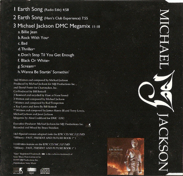 Michael Jackson : Earth Song (CD, Single)
