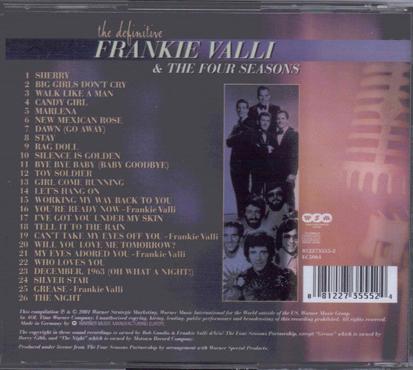 Frankie Valli & The Four Seasons : The Definitive Frankie Valli & The Four Seasons (CD, Comp)