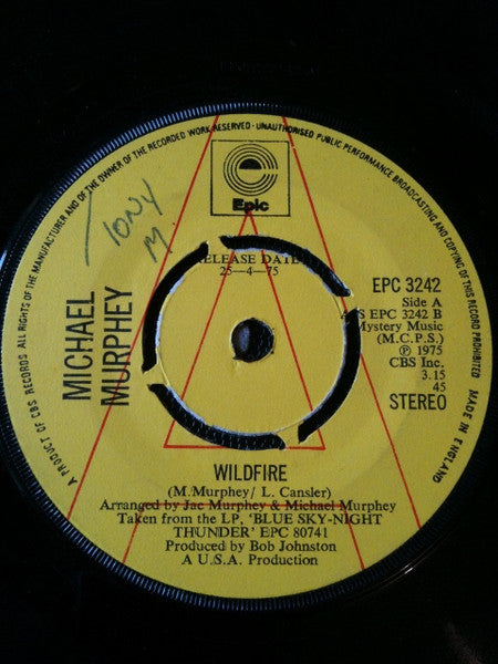 Michael Martin Murphey : Wildfire (7", Single, Promo)