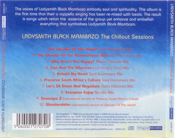 Ladysmith Black Mambazo : The Chillout Sessions (CD, Comp)