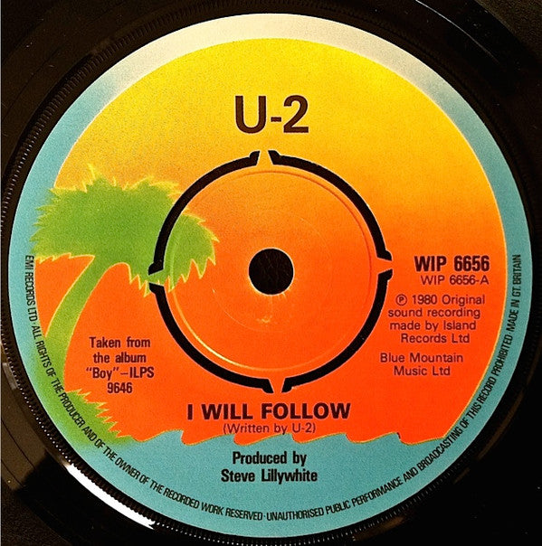 U2 : I Will Follow (7", Single)