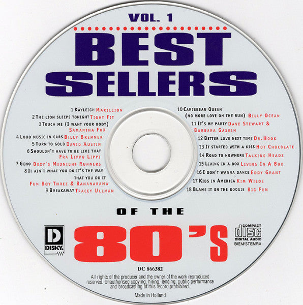 Various : Best Sellers Of The 80's - Vol. 1 (CD, Comp)