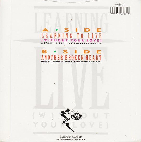 O'Chi Brown & Rick Astley : Learning To Live (Without Your Love) (7", Single)