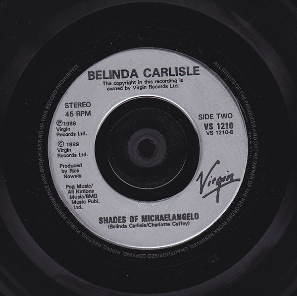 Belinda Carlisle : Leave A Light On (7", Single, Sil)