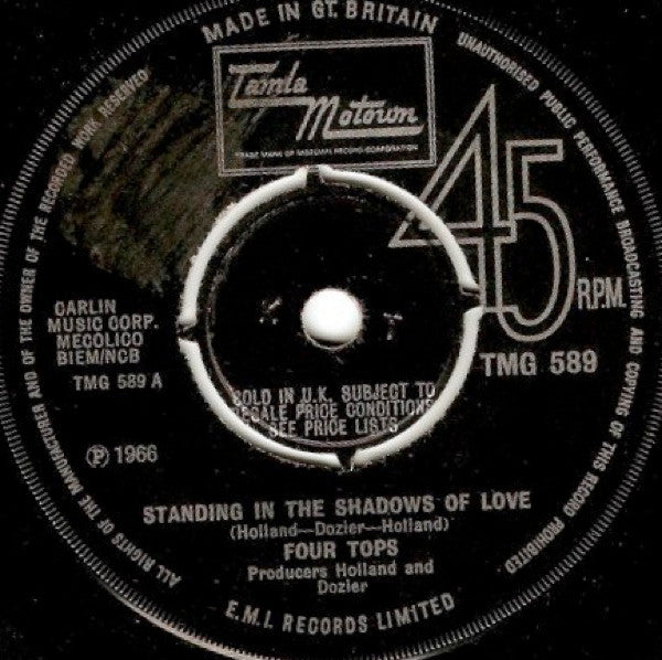 Four Tops : Standing In The Shadows Of Love (7", Single, 4-P)