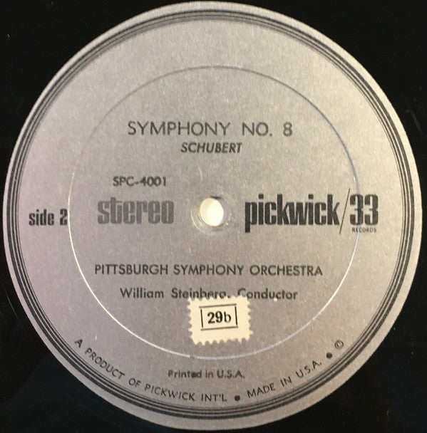 Wolfgang Amadeus Mozart / Franz Schubert - William Steinberg, Pittsburgh Symphony Orchestra : Symphony No. 40 In G Minor / Symphony No. 8 (LP, Comp)
