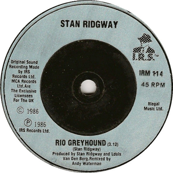 Stan Ridgway : Camouflage (7", Single, Blu)