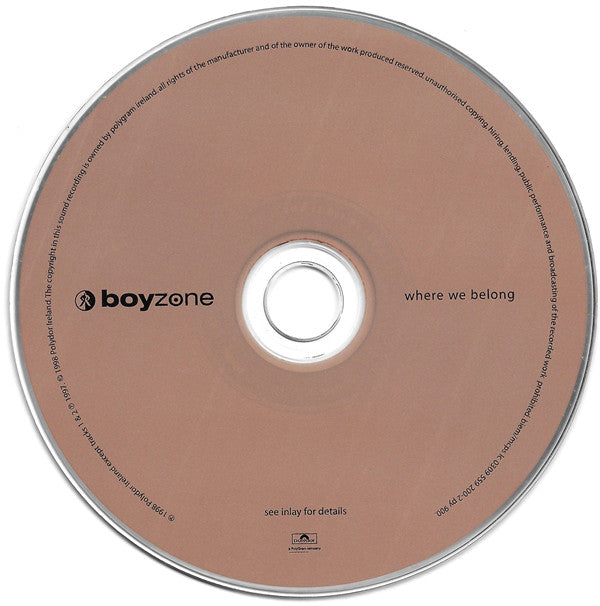 Boyzone : Where We Belong (CD, Album)