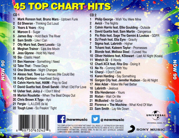 Various : Now That's What I Call Music! 90 (2xCD, Comp)