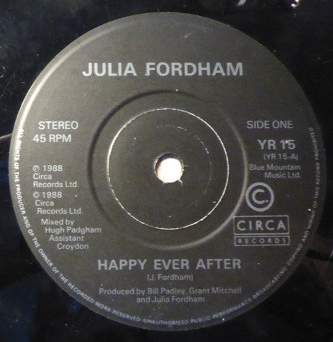 Julia Fordham : Happy Ever After (7", Single, Bla)