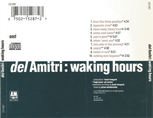 Del Amitri : Waking Hours (CD, Album)