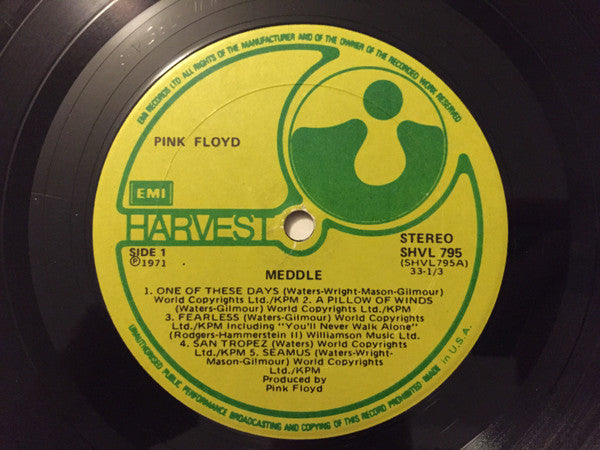 Pink Floyd : Meddle (LP, Album, RE, Mad)