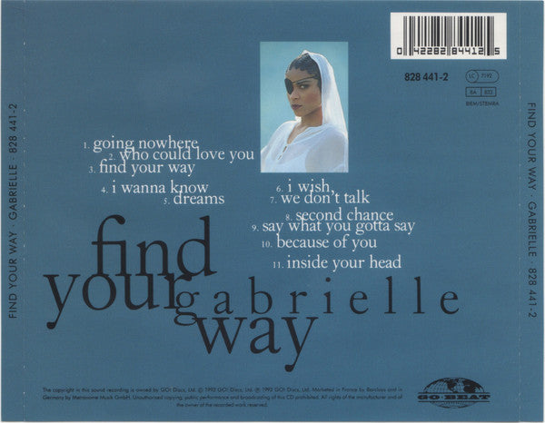 Gabrielle : Find Your Way (CD, Album)