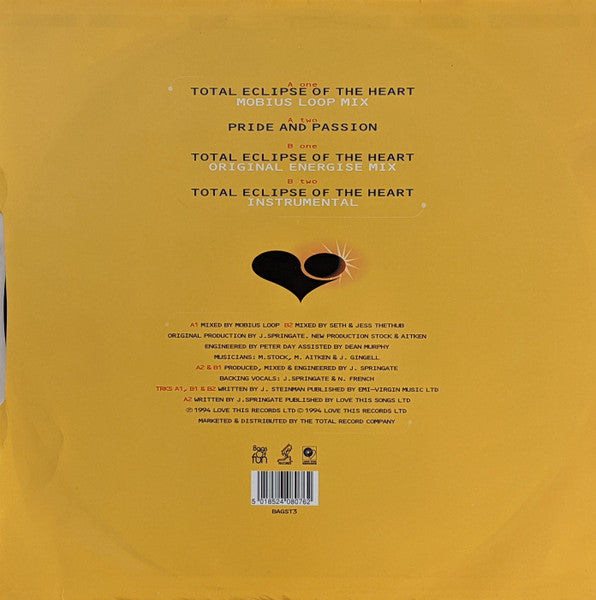 Nicki French : Total Eclipse Of The Heart (12")