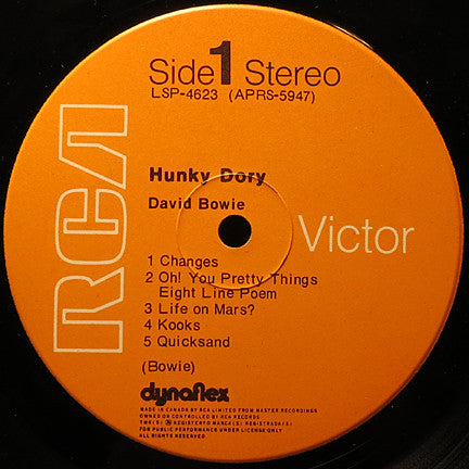 David Bowie : Hunky Dory (LP, Album)