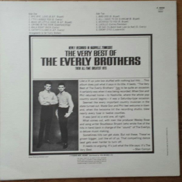 The Everly Brothers* : The Very Best Of The Everly Brothers (LP, Album, RE)