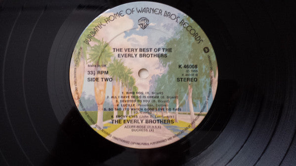 The Everly Brothers* : The Very Best Of The Everly Brothers (LP, Album, RE)