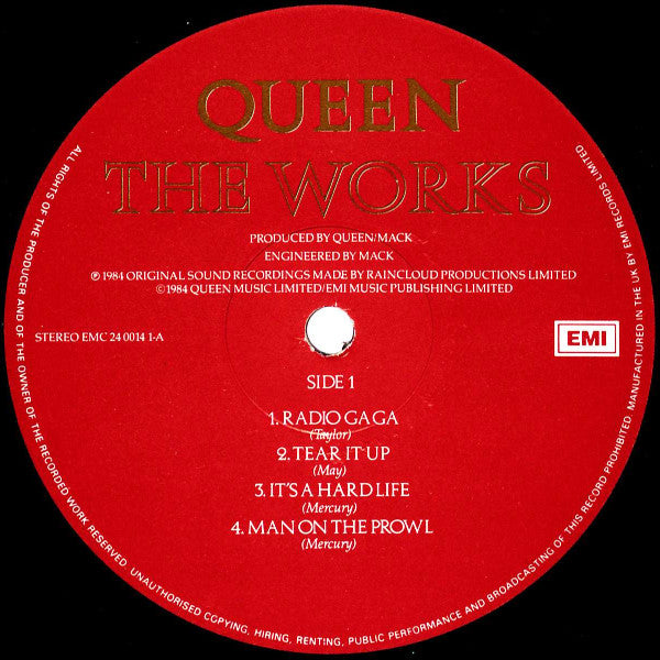 Queen : The Works (LP, Album, Rou)