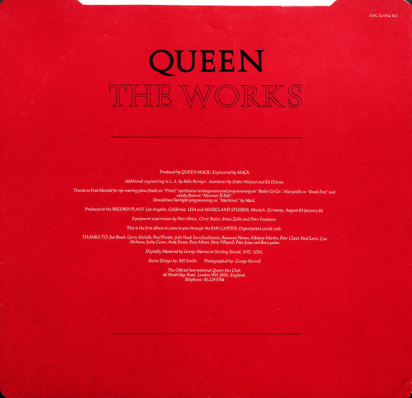 Queen : The Works (LP, Album, Rou)