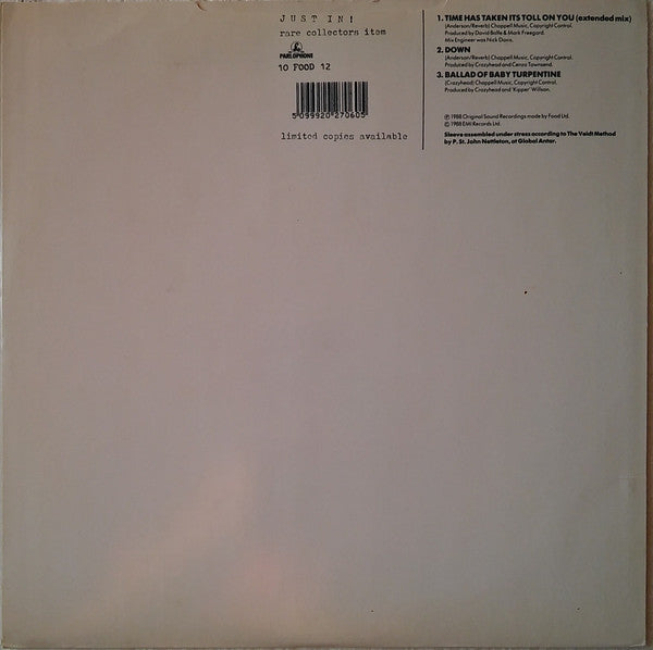 Crazyhead : Time Has Taken Its Toll On You (10", Ltd)