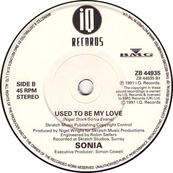 Sonia : Be Young, Be Foolish, Be Happy (7", Single, Pap)