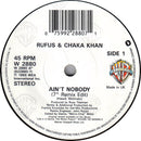 Rufus & Chaka Khan : Ain't Nobody (Remix) (7", Single)