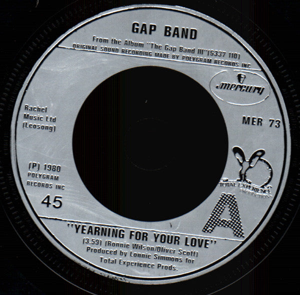 The Gap Band : Yearning For Your Love (7", Single)