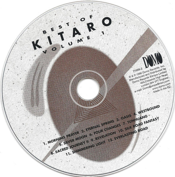Kitaro : Best Of Volume 1 (CD, Comp, RM, MPO)