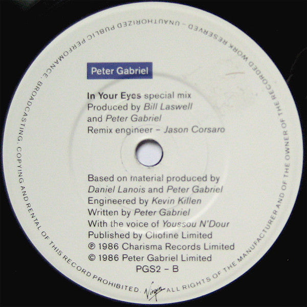 Peter Gabriel, Kate Bush : Don't Give Up (7", Single)