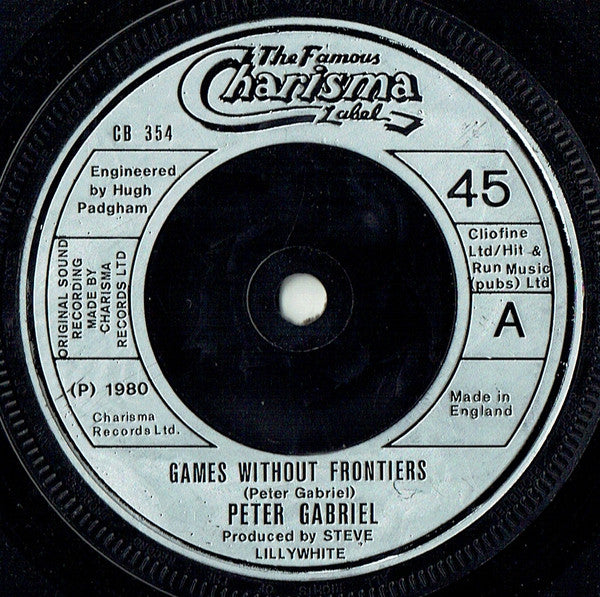 Peter Gabriel : Games Without Frontiers (7", Single)