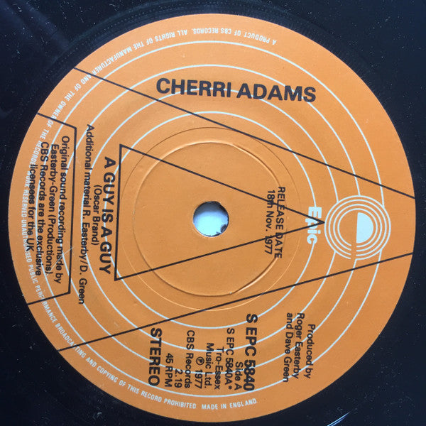 Cherri Adams : A Guy Is A Guy (7", Single, Promo)