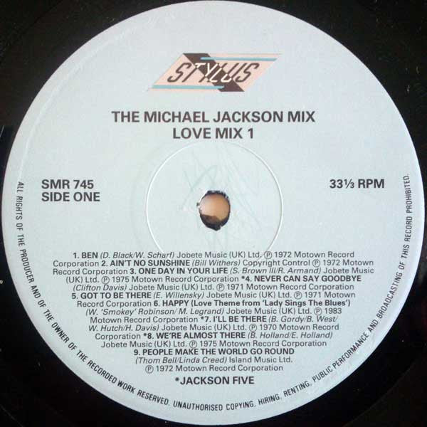 Michael Jackson / The Jackson 5 : The Michael Jackson Mix - 40 Specially Sequenced Hits By The World Superstar (2xLP, Comp, Mixed)